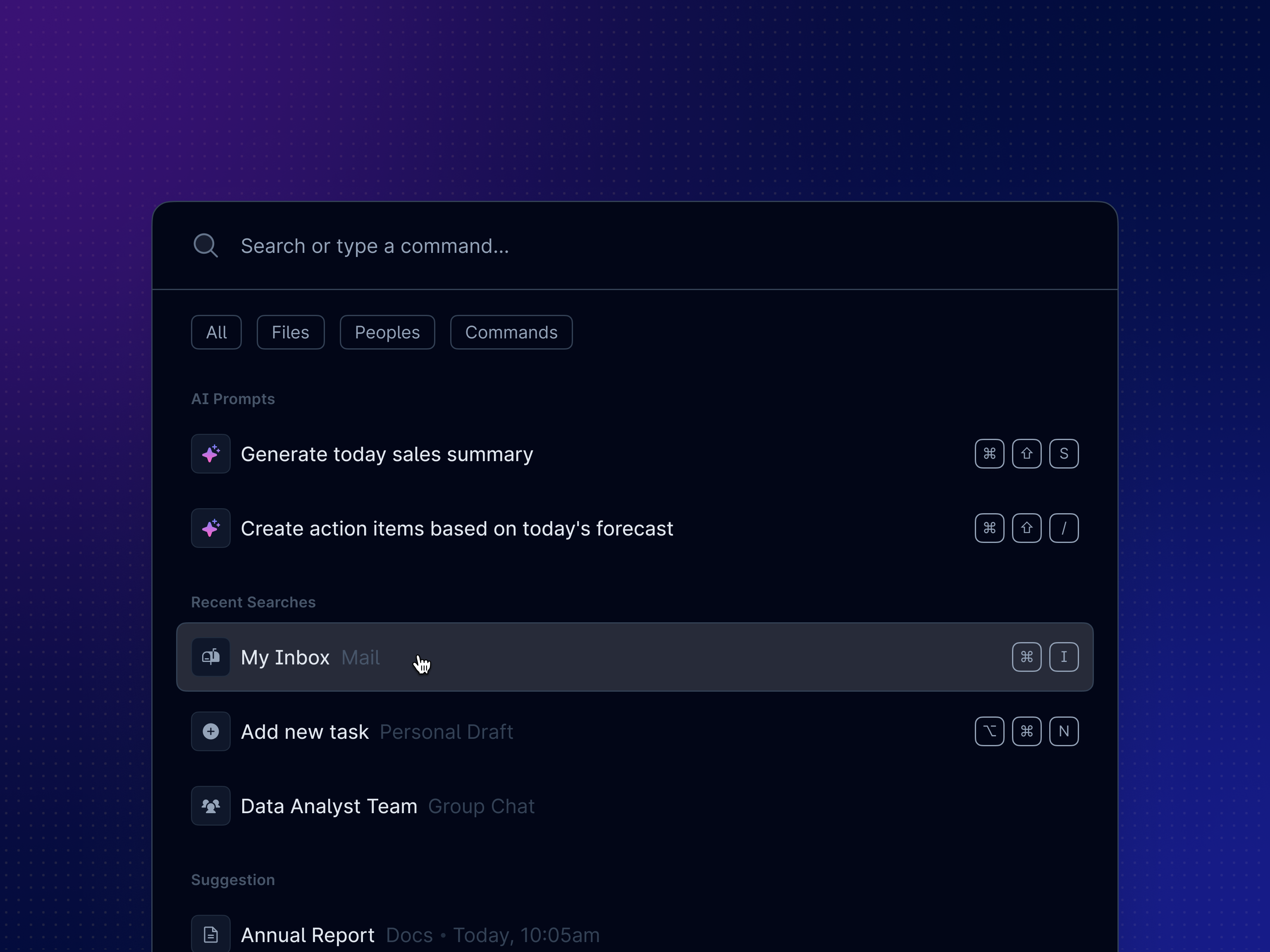 Search Command - Component - Dark Mode command key component dark mode interaction design micro interaction search search command search command bar ui design ux explanation