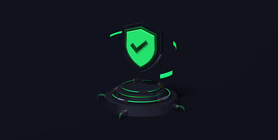 Tech Inspired - 3d Assets - Protection 3d icon 3dartworks 3dassets 3dcomposition animation cybtersecurity darkmode glassshield icon macroanimation neontheme protection shield