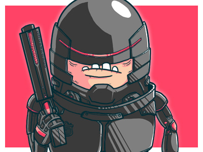 RoboCop Detail character detail illustration robocop