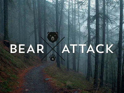 Bear Attack band bear logo x