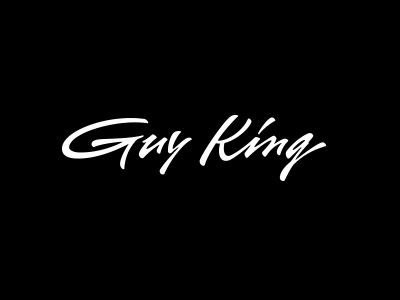 Guy King calligraphy lettering logo script