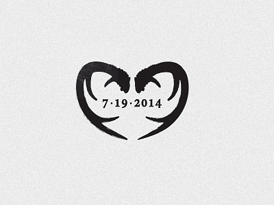 Antler Date antlers date heart