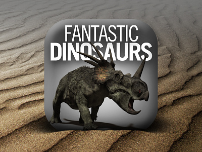 New icon for Fantastic Dinosaurs app dinosaur dinosaurs fantastic icon ios iphone