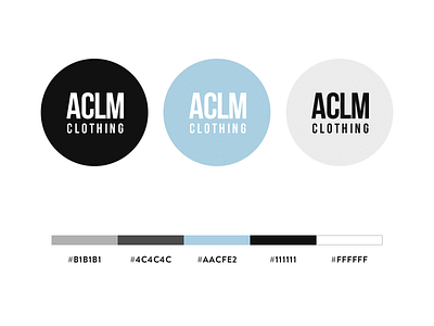 Acclaim Clothing - Brand Identity bebas branding business clothing colour palette fashion identity logo typography