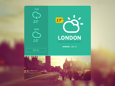 Weather Widget #1 app london sun ui weather