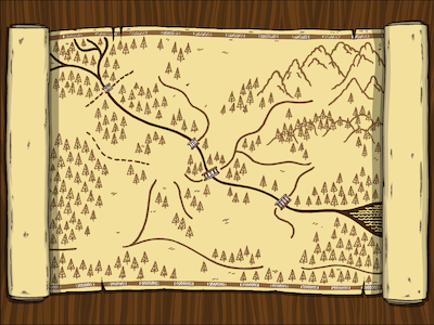 Map Redux Concept Sketch back ground brown concept sketch cs3 drawn hand drawn illustrator map roads symbols vector wood