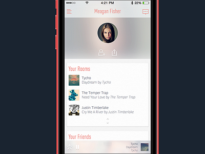 Soundrop Ios Profil ios7 music player profil soundrop ui ux