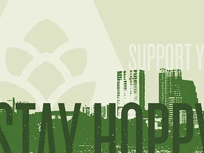 Stay Hoppy austin green logo stay hoppy