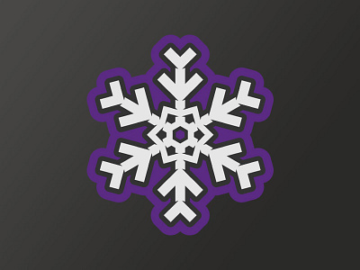 Freeze Mascot - WIP brand branding cheer freeze logo mascot purple snow snowflake