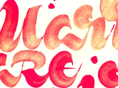 Marriages are made in heaven brush calligraphy design handwriting lettering marriage marry