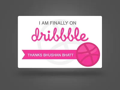 Debut Post debut dribbble invitation invitations invite thank you
