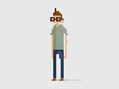 Four-eyes art illustration me pixel pixel art pixelart