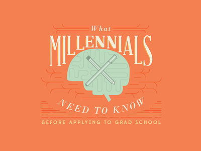 Millennials header brian header illustration line pen pencil type typography