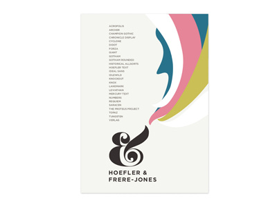 HOEFLER AND FRERE JONES — PUBLICITY poster publicity typography