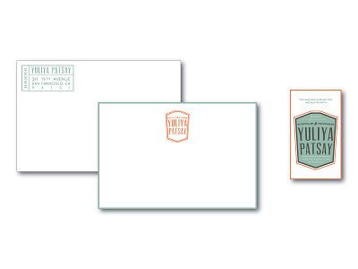 Yuliya Patsay Print Collateral identity letterhead letterpress logo stamp stationery