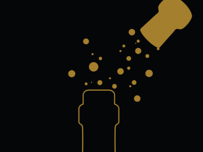 Celebration champagne graphic design illustration line art minimalism poster toronto