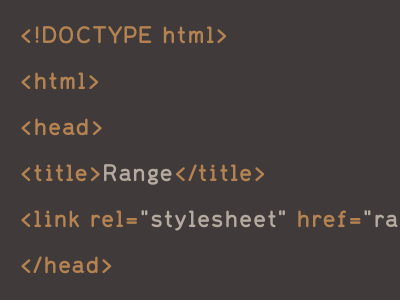 Range Update cool font letters type