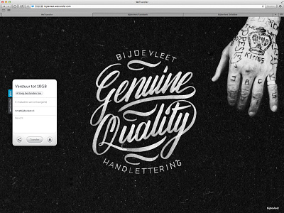 Wetransfer brush genuine hand lettering quality script wetransfer