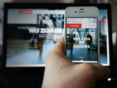 De Daders on mobile arnoud van der velden bram van der kroon daders eindhoven mobile netherlands responsive webdesign website