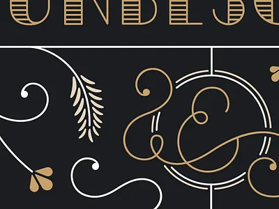 Details black gold hand lettering illustration letter lettering script typography white