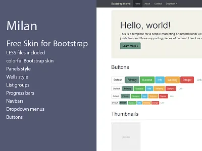 Free Bootstrap Skin artistic backgrounds bootstrp color colorful creative free freebie graphics hi res skin unique