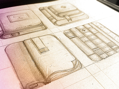 Book sketch book icon sketch