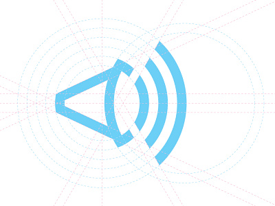 Diapason blue branding diapason grid icon identity logo mark music sound soundwave symbol