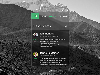 Secret project UI meom secret project wip