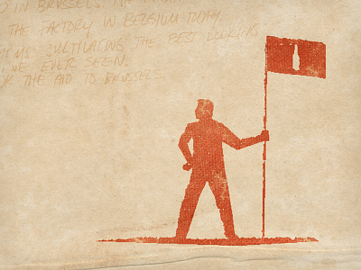 Beer Mans Land beer flag man vintage