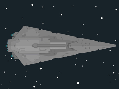 Super Star Destroyer 2d destroyer illustration space spaceship star stars universe wars