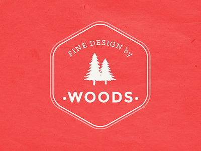 Logo brand design logo red trees woods