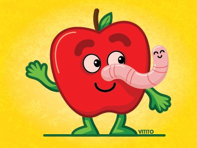 Pals apple inseparable worm