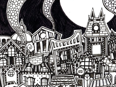 Doodling Houses doodling drawing houses illustration marker