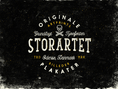 Storatet graphic design grunge identity lettering logo old retro texture type typography vintage