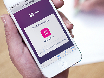 Install Prototype app install invision ios7 iphone mobile prototype webapp