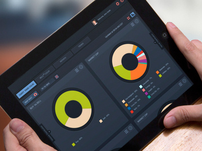 Dashboard admin application dark dashboard flat interface ipad layout ui ux web widget