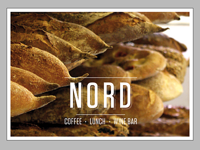 NORD info card for bread bread info nord postcard yellow