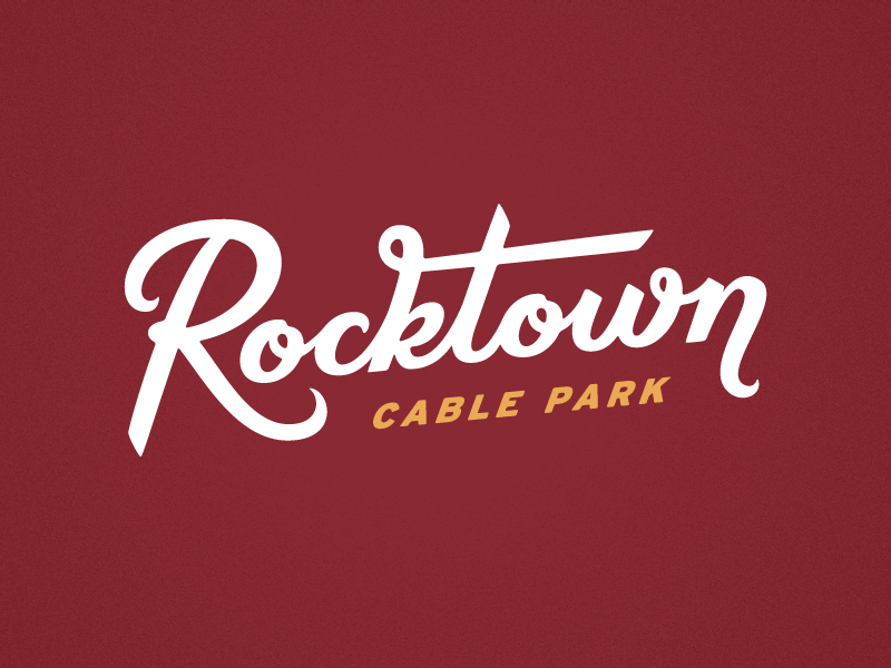 Rocktown brand calligraphy gif lettering letters logo logotype process sports