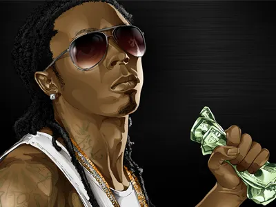 Lil' Wayne artist fan art illustration vector art