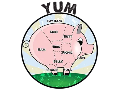 Yum ai bbq illustrator pig