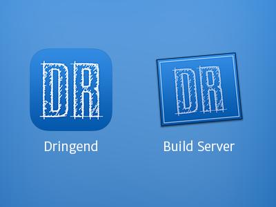 Dringend and Build Server icons app code editor developer icon ide ios mac