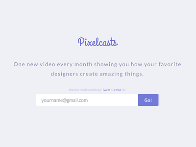 Pixelcasts Coming Soon coming email landing pixelcasts signup soon