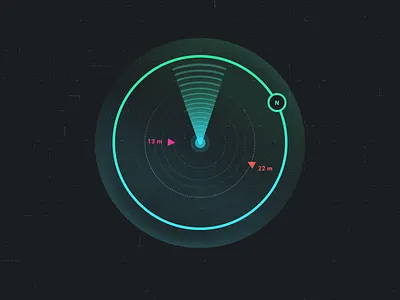 Radar - Game Interface game game interface green gui orange purple radar ui