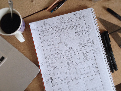 Sketch Wireframe d dh frame sketch ui ux webshop wireframe