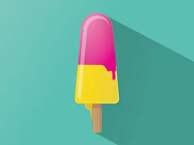 Lollipop ice cream flat icecream icon illustration lemon lolipop strawberry summer