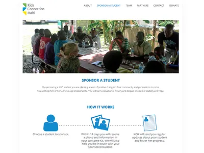 Kids Connection Haiti Website education haiti kids nonprofit website