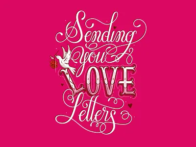 Love Letters blackletter design font fonts hand lettering lettering letters sketch type typography vector
