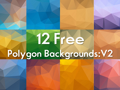 Free Polygon Backgrounds :V2 artistic backgrounds color colorful creative free freebie geometric graphics hi res triangles unique