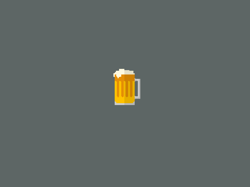 Beer 8 bit beer drink game glass illustration pixels