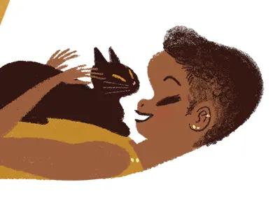 Cat illustration kassandra heller